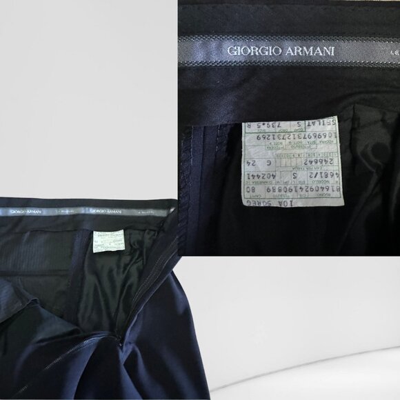 Giorgio Armani Suit Mens US 44 R Dark Blue Virgin Wool 100%, 2 Piece - Picture 15 of 17